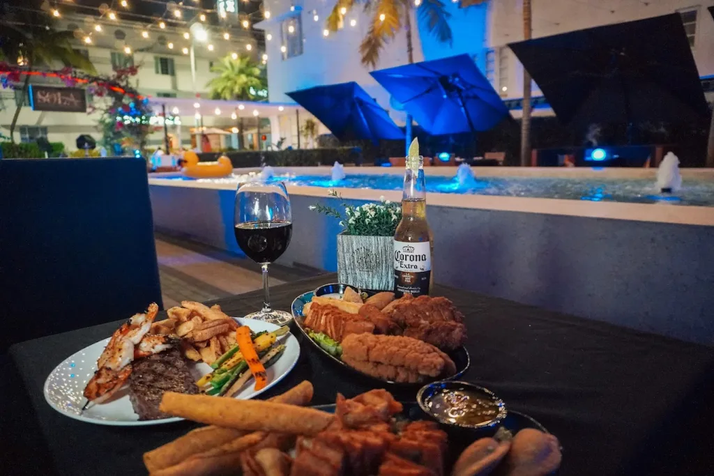 Outdoor seating and lounge feel at SOLA Miami Beach