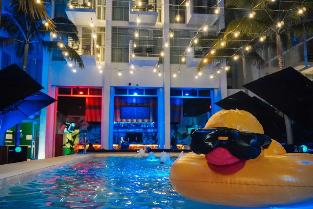 Bar and dining atmosphere inside SOLA Miami Beach
