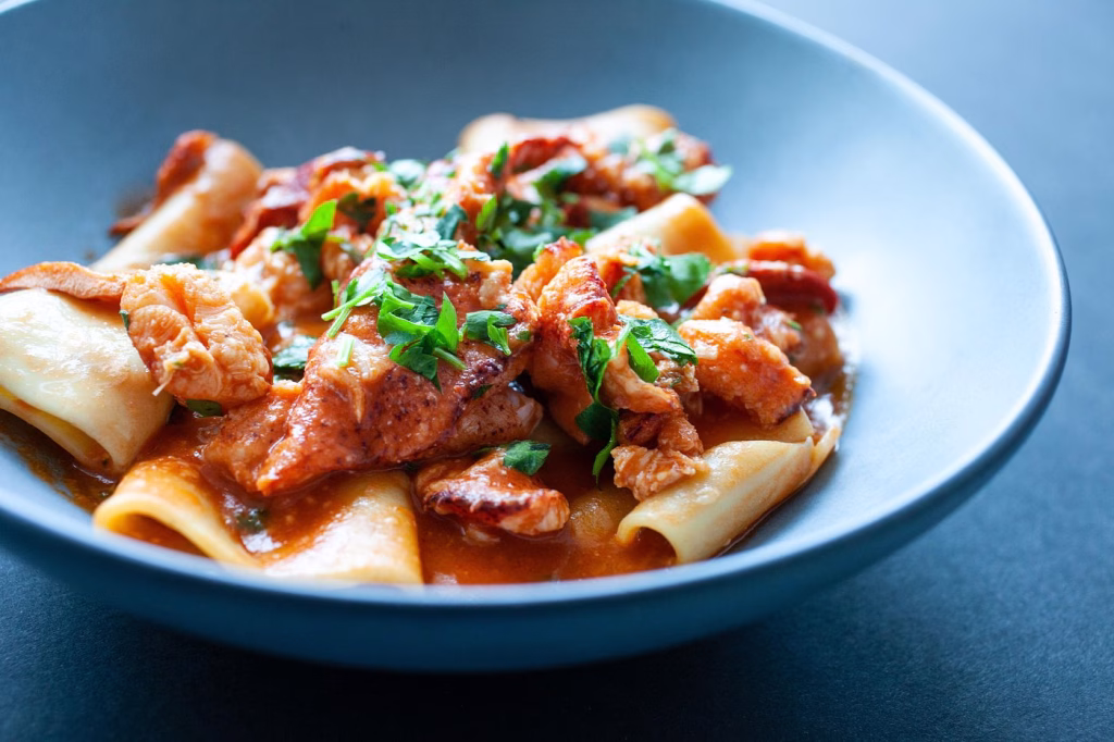Pasta dish served at The Strand at Carillon Miami Wellness Resort