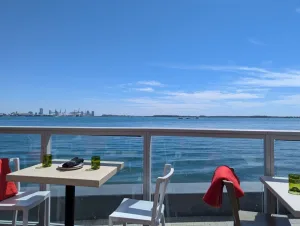 Waterfront dining room at Crazy About You in Brickell
