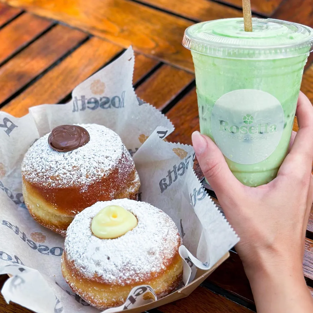 Assorted donuts and pastries at Rosetta Bakery Miami Beach