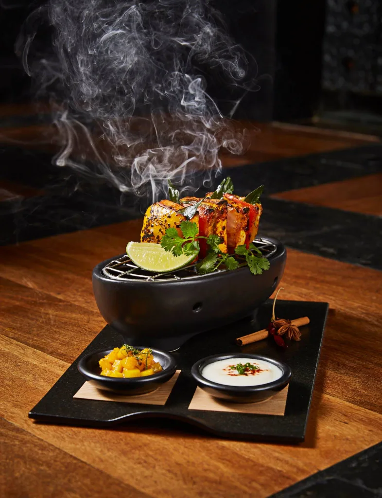 Special meal at Jaya in Miami Beach served in an elegant romantic setting