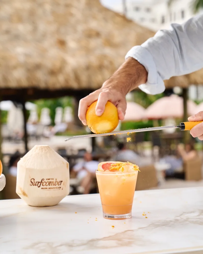 Cocktail served at Kimpton Surfcomber Hotel Miami Beach