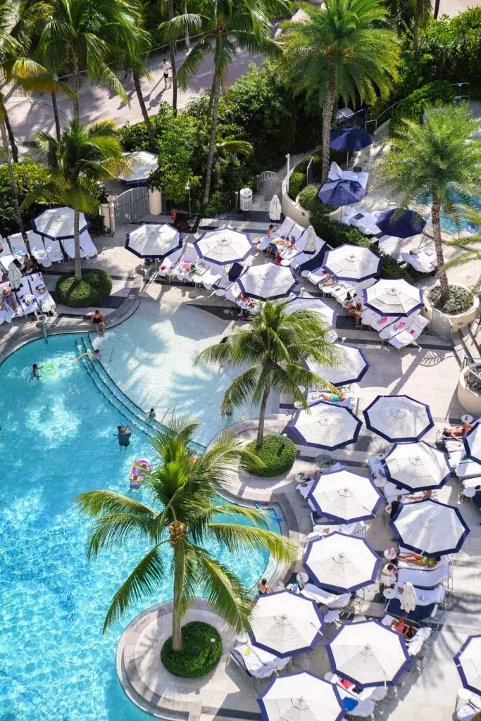 Pool area at Loews Miami Beach Hotel near the beach