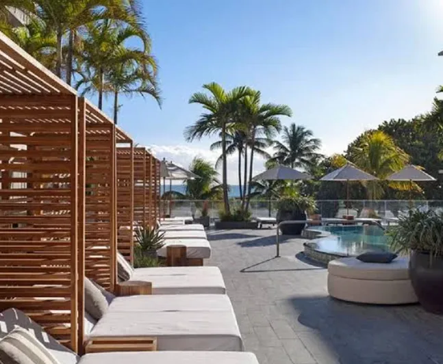 Pool area at Hotel Victor South Beach