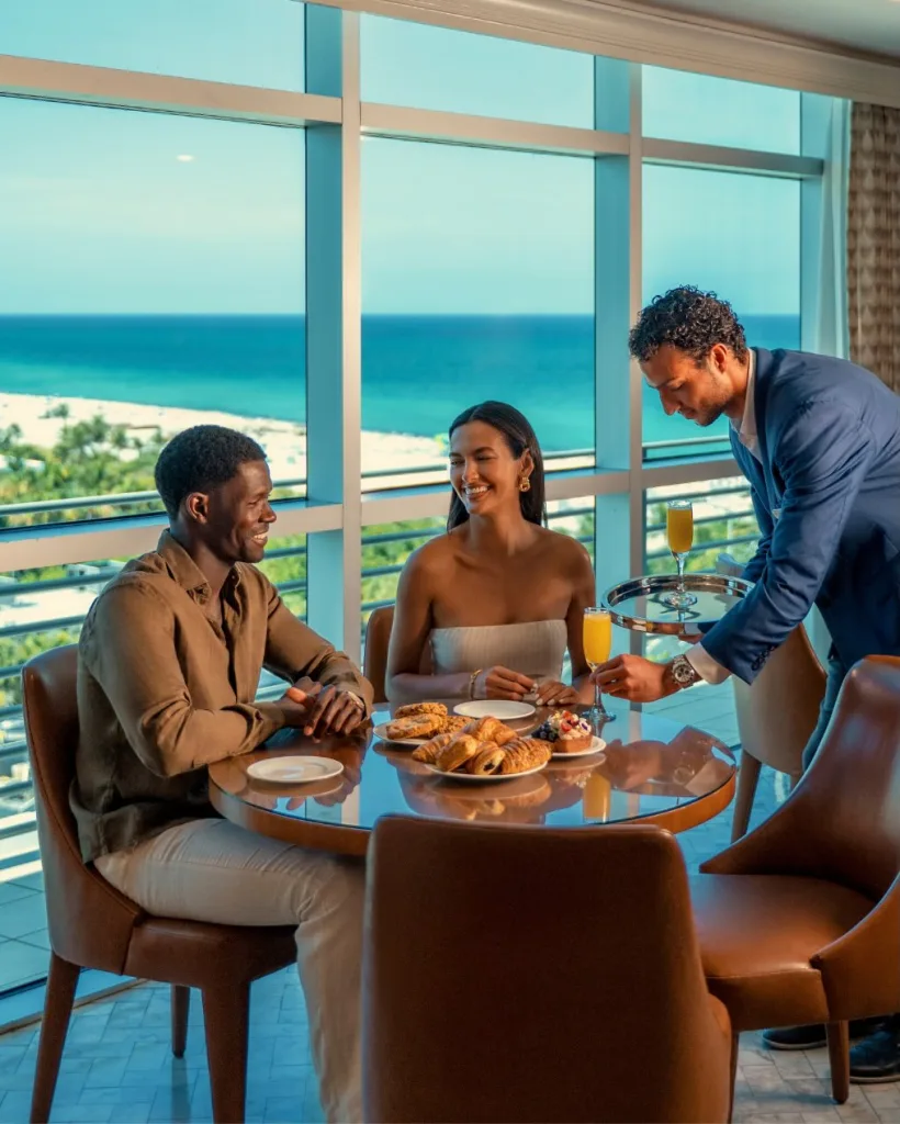 Lunch served at The Ritz-Carlton South Beach
