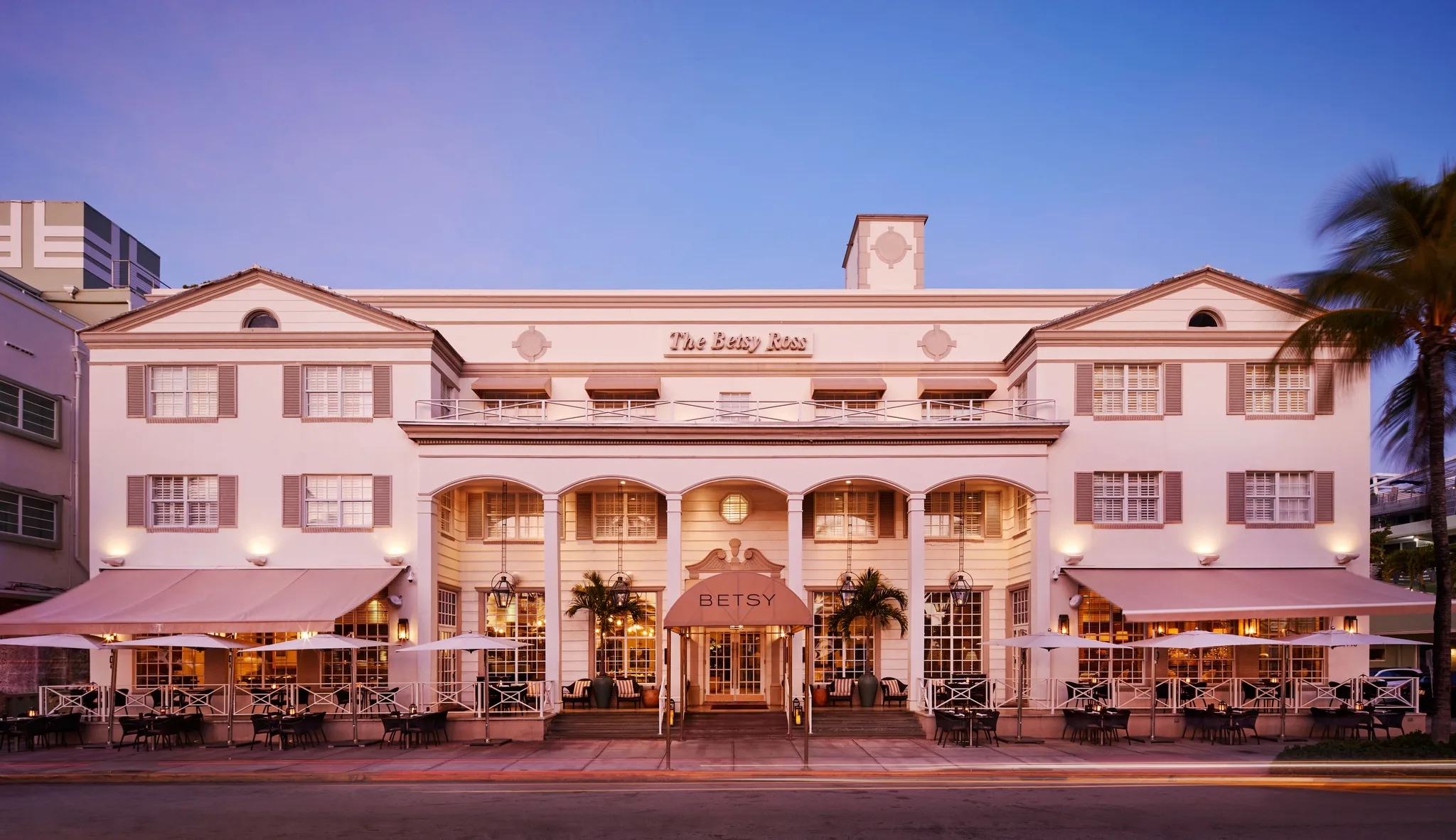 Front exterior of The Betsy South Beach on Ocean Drive