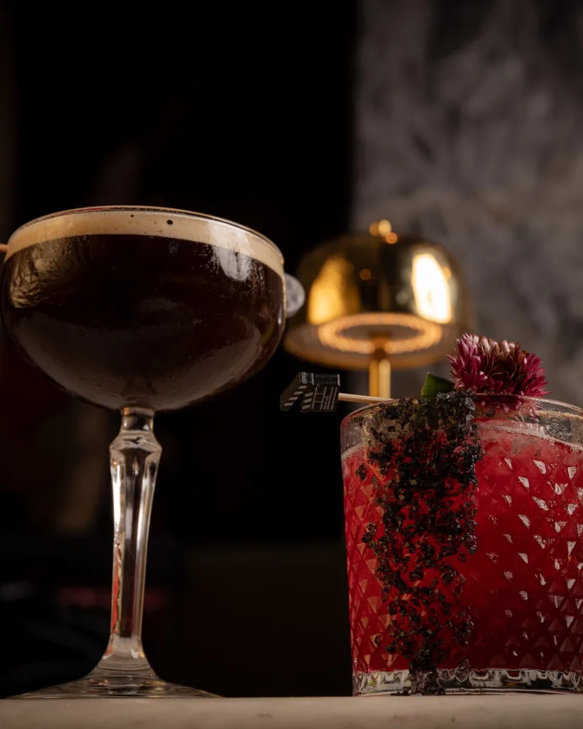 Stylish drinks at W South Beach in Miami Beach